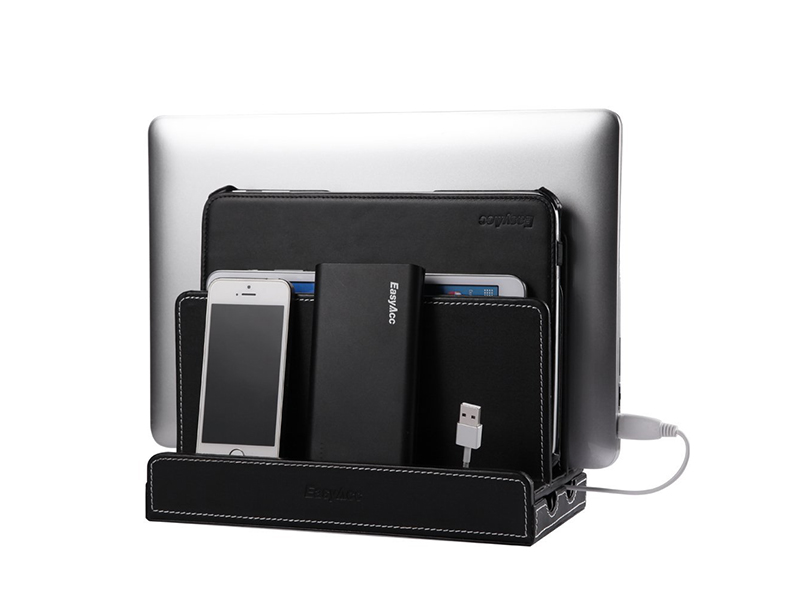 Leather Multi-function Desk Stationery Organizer 