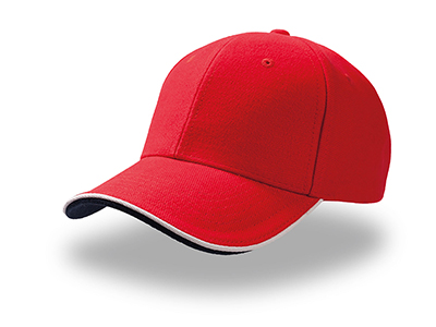 CONTRAST PIPING BASEBALL CAP IN BRUSHED COTTON
