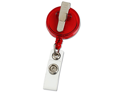 ALLIGATOR CLIP RETRACTABLE BADGE HOLDER