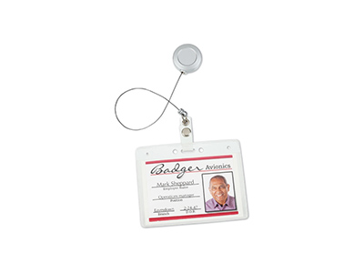 ALLIGATOR CLIP RETRACTABLE BADGE HOLDER