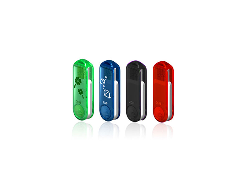 PLASTIC SWIVEL USB FLASH DRIVE