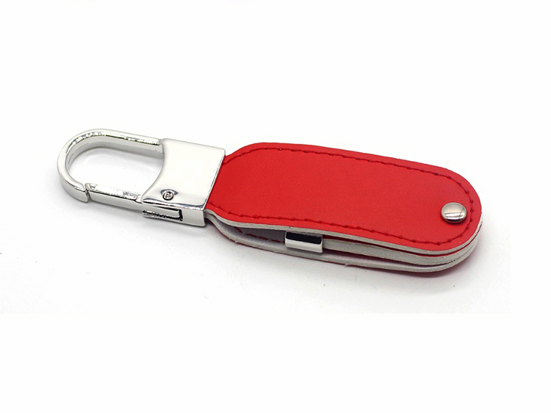 LEATHER SWIVEL USB FLASH DRIVE